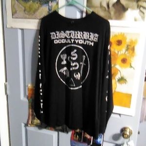 Disturbia "Occult Youth" long sleeves graphic t shirt, Large